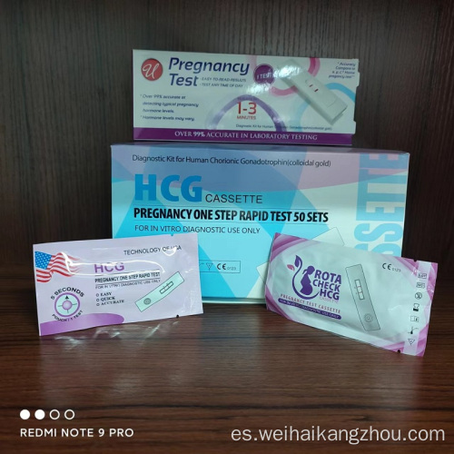 Cassette de prueba de HCG rápido para mujeres